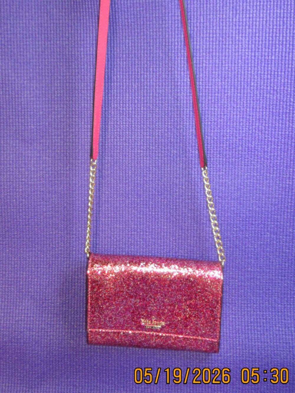 Share KATE SPADE NEW YORK~ GLITTER BUG CAMI CROSSBODY BAG IN VIBRANT PINK